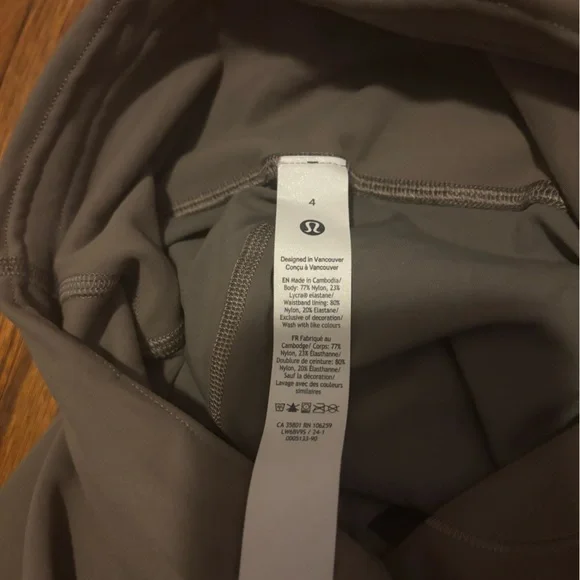 Lululemon Wunder Train HR Crop 23" NOMD Size 4 - Picture 5 of 7